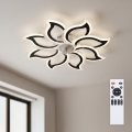 Brilagi - LED Stmívatelný stropní ventilátor LED/44W/230V pr. 90 cm černá + dálkové ovládání