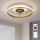 Brilagi - LED Stmívatelný stropní ventilátor LED/66W/230V 3000-6500K pr. 55 cm bílá/zlatá + dálkové ovládání