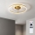 Brilagi - LED Stmívatelný stropní ventilátor LED/66W/230V 3000-6500K pr. 55 cm bílá/zlatá + dálkové ovládání