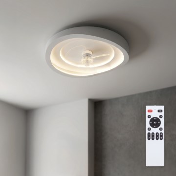 Brilagi - LED Stmívatelný stropní ventilátor LED/80W/230V 3000-6500K pr. 50 cm bílá + dálkové ovládání