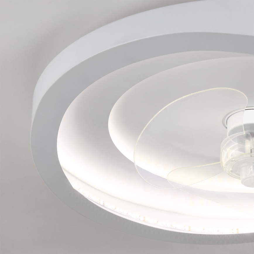 Brilagi - LED Stmívatelný stropní ventilátor LED/80W/230V 3000-6500K pr. 50 cm bílá + dálkové ovládání