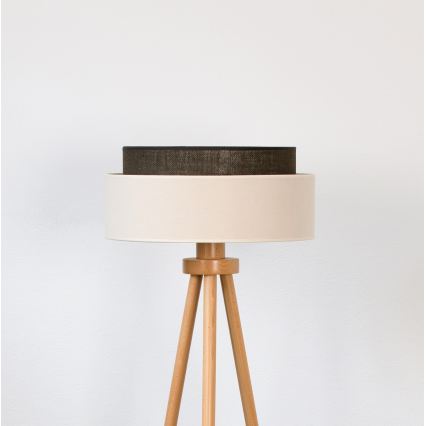Brilagi - LED Stojací lampa BOHO STYLE 1xE27/15W/230V krémová/hnědá