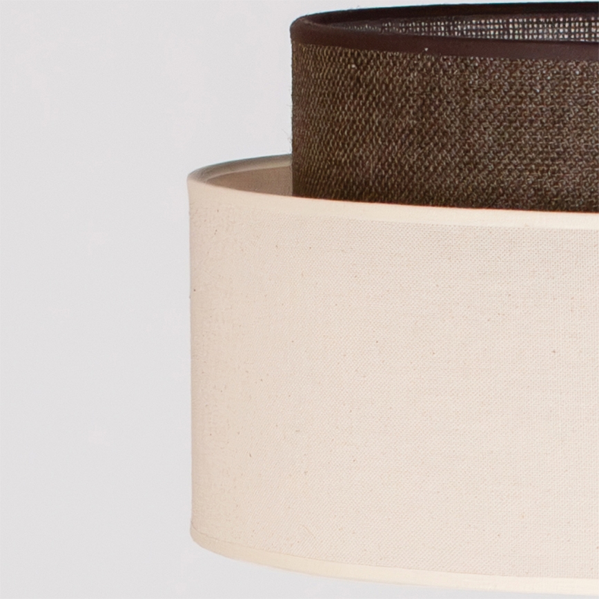 Brilagi - LED Stojací lampa BOHO STYLE 1xE27/15W/230V krémová/hnědá