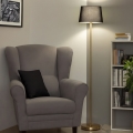 Brilagi - LED Stojací lampa CERIA 1xE27/20W/230V pr. 30 cm černá/zlatá