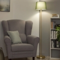 Brilagi - LED Stojací lampa CERIA 1xE27/20W/230V pr. 30 cm zelená/zlatá