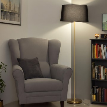 Brilagi - LED Stojací lampa CERIA 1xE27/20W/230V pr. 45 cm černá/zlatá