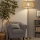 Brilagi - LED Stojací lampa CERIA 1xE27/20W/230V pr. 50 cm béžová/zlatá