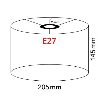 Brilagi - LED Stojací lampa CERIA 1xE27/40W/230V pr. 20,5 cm šedá/černá