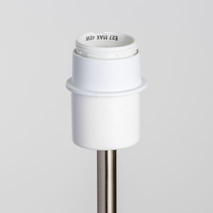 Brilagi - LED Stojací lampa CERIA 1xE27/40W/230V pr. 25 cm bambus/matný chrom