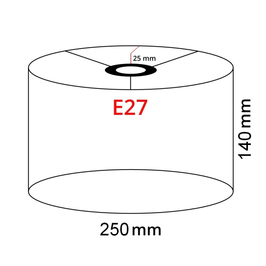 Brilagi - LED Stojací lampa CERIA 1xE27/40W/230V pr. 25 cm šedá/bílá