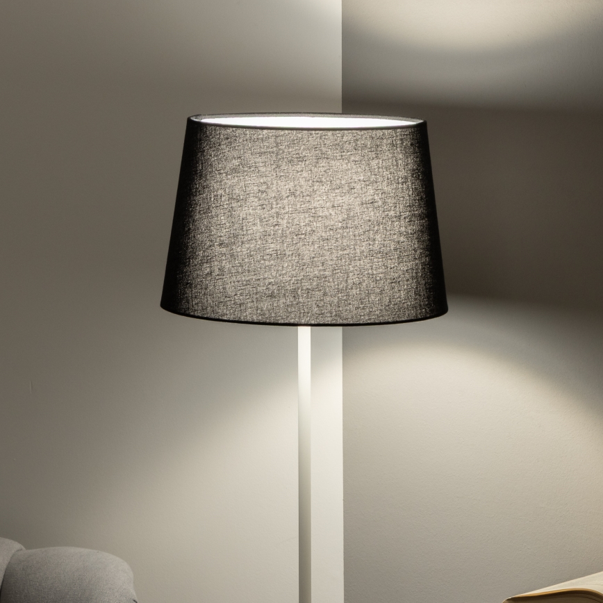 Brilagi - LED Stojací lampa CERIA 1xE27/40W/230V pr. 30 cm černá/bílá