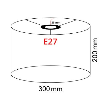 Brilagi - LED Stojací lampa CERIA 1xE27/40W/230V pr. 30 cm černá/bílá