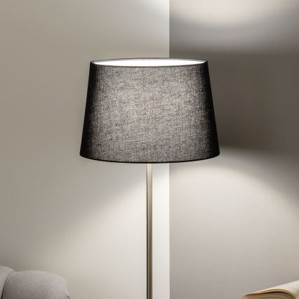 Brilagi - LED Stojací lampa CERIA 1xE27/40W/230V pr. 30 cm černá/matný chrom