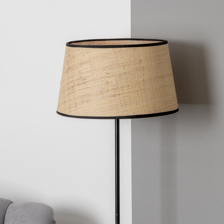 Brilagi - LED Stojací lampa CERIA 1xE27/40W/230V pr. 35 cm béžová/černá