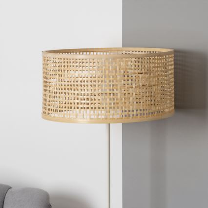 Brilagi - LED Stojací lampa CERIA 1xE27/40W/230V pr. 40 cm bambus/bílá