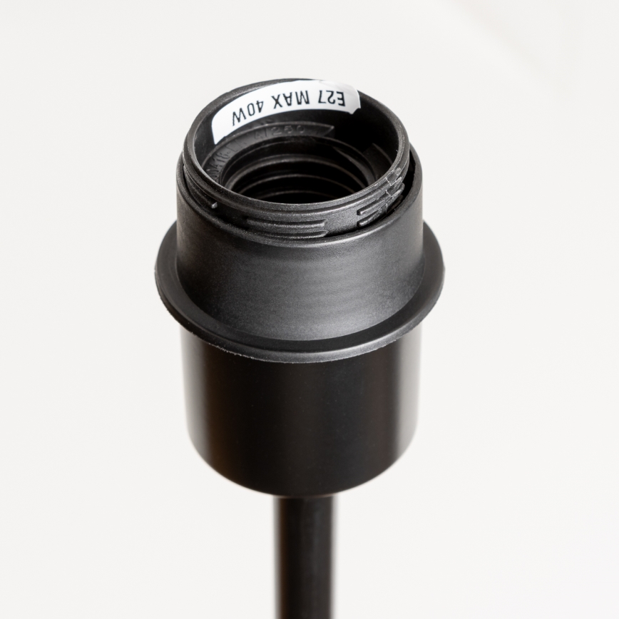 Brilagi - LED Stojací lampa CERIA 1xE27/40W/230V pr. 40 cm bambus/černá