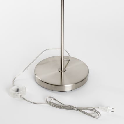 Brilagi - LED Stojací lampa CERIA 1xE27/40W/230V pr. 40 cm bambus/matný chrom