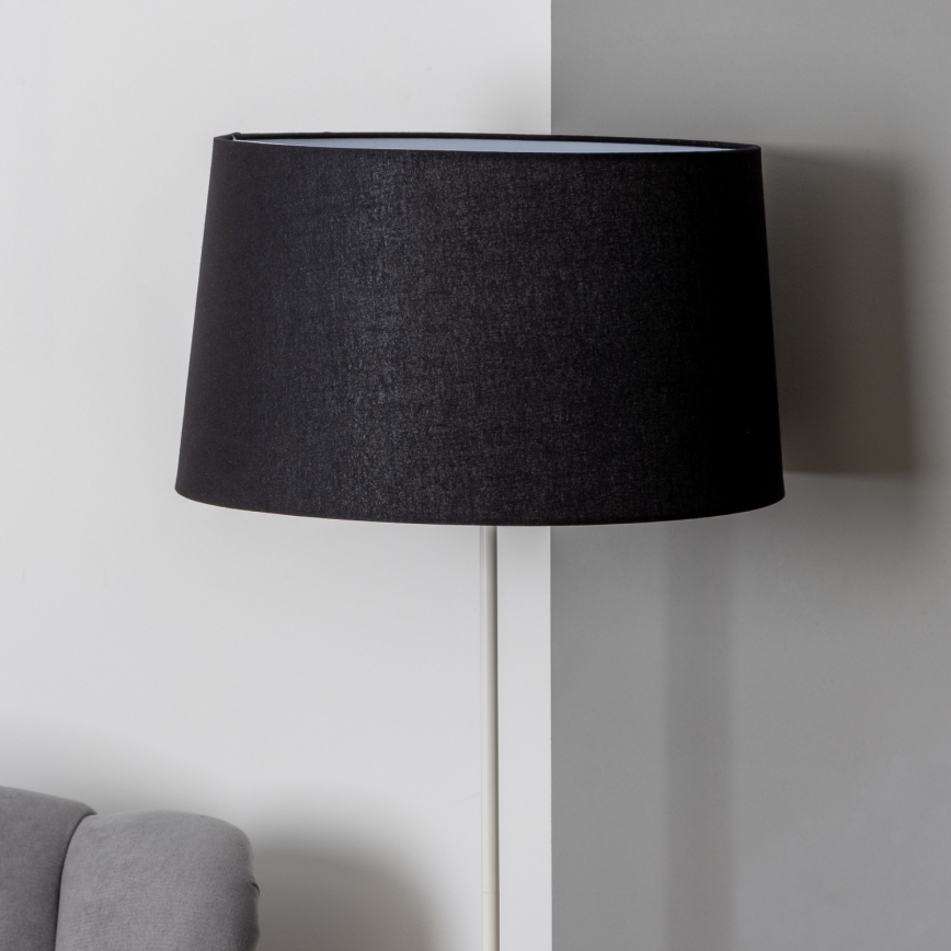 Brilagi - LED Stojací lampa CERIA 1xE27/40W/230V pr. 45 cm černá/bílá