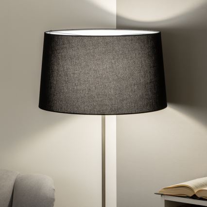 Brilagi - LED Stojací lampa CERIA 1xE27/40W/230V pr. 45 cm černá/matný chrom