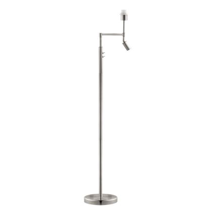 BRILAGI - LED Stojací lampa CERIA 1xE27/60W/230V + LED/2,1W pr. 45 cm matný chrom/šedá