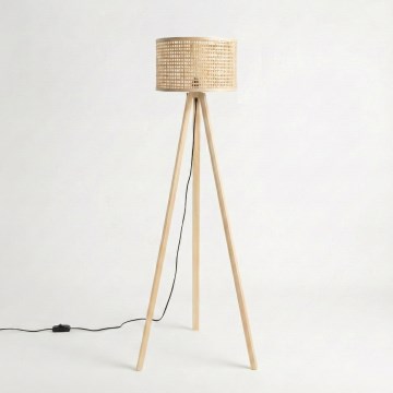 Brilagi - LED Stojací lampa CERIA 1xE27/60W/230V pr. 25 cm béžová