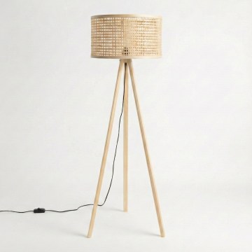 Brilagi - LED Stojací lampa CERIA 1xE27/60W/230V pr. 40 cm béžová