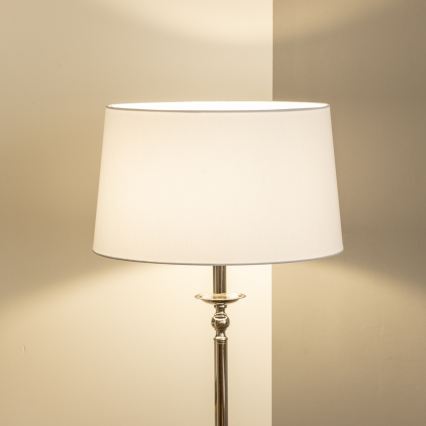 Brilagi - LED Stojací lampa CERIA 1xE27/60W/230V pr. 45 cm lesklý chrom/bílá