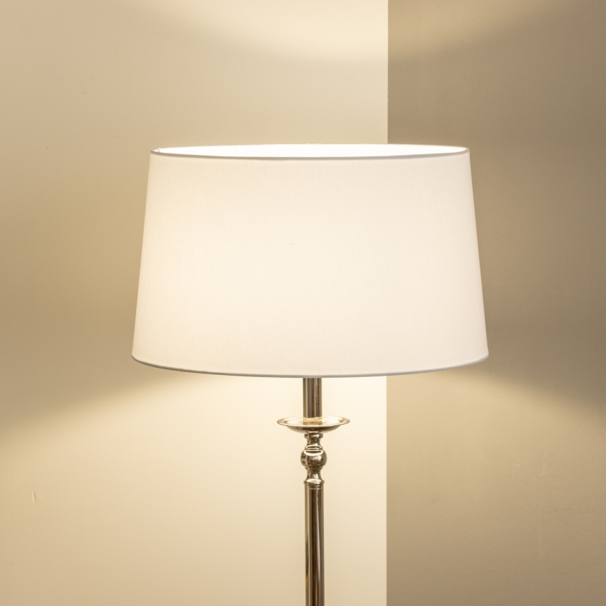 Brilagi - LED Stojací lampa CERIA 1xE27/60W/230V pr. 45 cm lesklý chrom/bílá