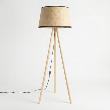 Brilagi - LED Stojací lampa CERIA 1xE27/60W/230V pr. 50 cm béžová