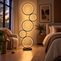 BRILAGI - LED Stojací lampa ECHO LED/36W/230V 4000K 110 cm černá
