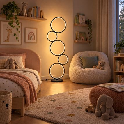 BRILAGI - LED Stojací lampa ECHO LED/36W/230V 4000K 110 cm černá