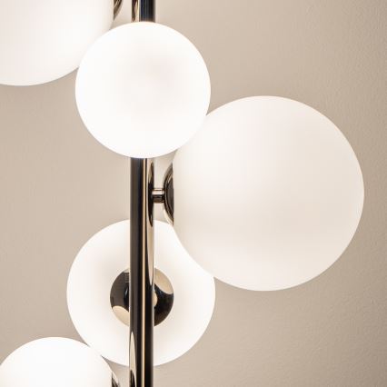Brilagi - LED Stojací lampa MILLA 7xG9/3W/230V černý chrom/bílá