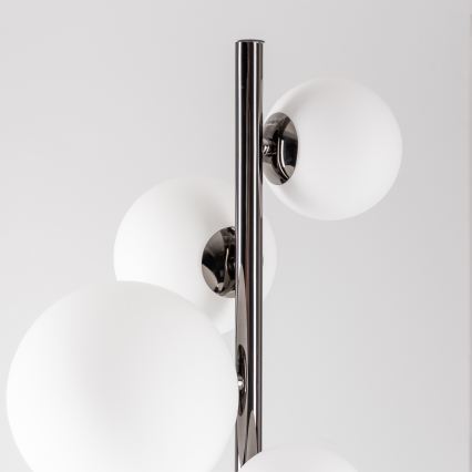 Brilagi - LED Stojací lampa MILLA 7xG9/3W/230V černý chrom/bílá