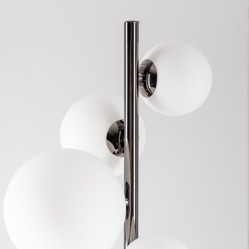 Brilagi - LED Stojací lampa MILLA 7xG9/3W/230V černý chrom/bílá