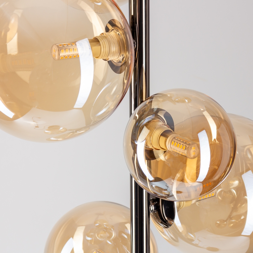 Brilagi - LED Stojací lampa MILLA 7xG9/3W/230V černý chrom/zlatá