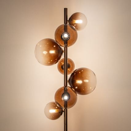 Brilagi - LED Stojací lampa MILLA 7xG9/3W/230V hnědá/kouřová hnědá