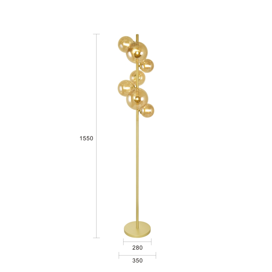 Brilagi - LED Stojací lampa MILLA 7xG9/3W/230V zlatá