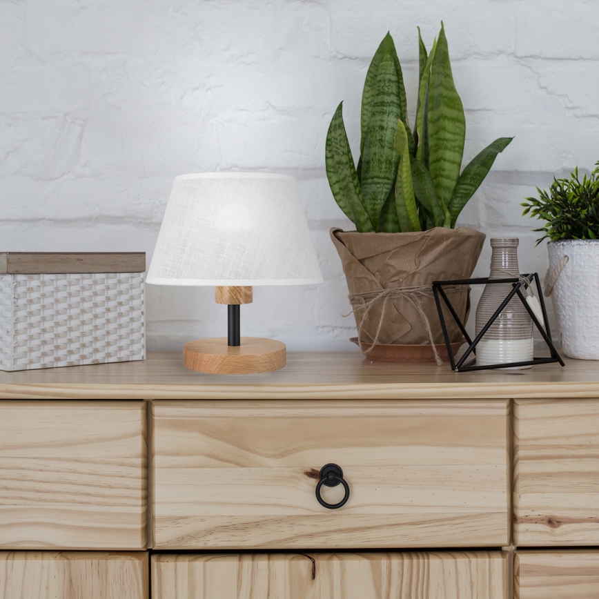 Brilagi - LED Stolní lampa ANTHONY 1xE14/40W/230V dub/bílá