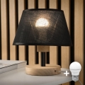 BRILAGI - LED Stolní lampa ANTHONY 1xE14/40W/230V dub/černá