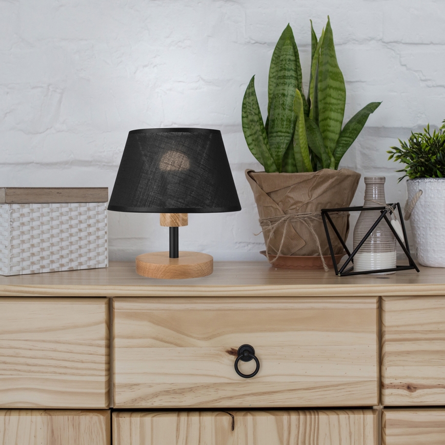 Brilagi - LED Stolní lampa ANTHONY 1xE27/60W/230V dub/černá