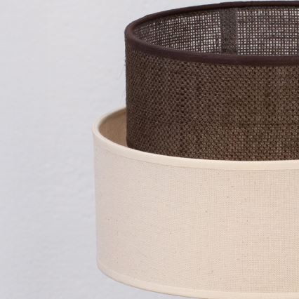 Brilagi - LED Stolní lampa BOHO STYLE 1xE27/15W/230V krémová/hnědá