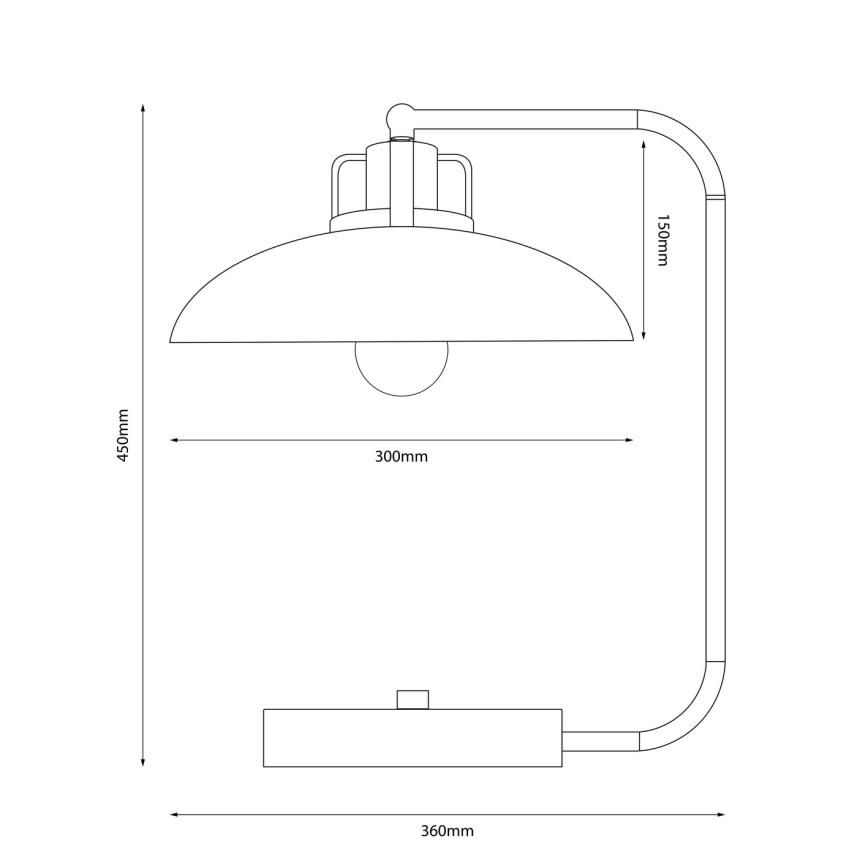 Brilagi - LED Stolní lampa FLAMENGO 1xE27/60W/230V bílá