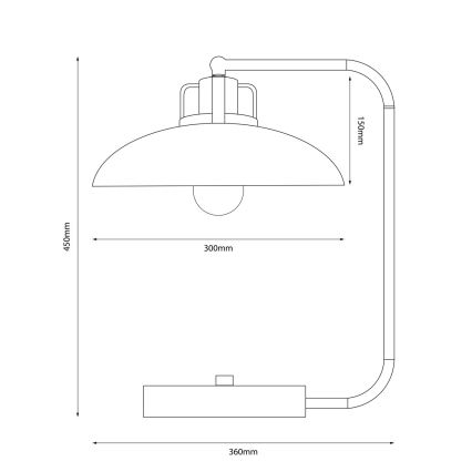 Brilagi - LED Stolní lampa FLAMENGO 1xE27/60W/230V modrá