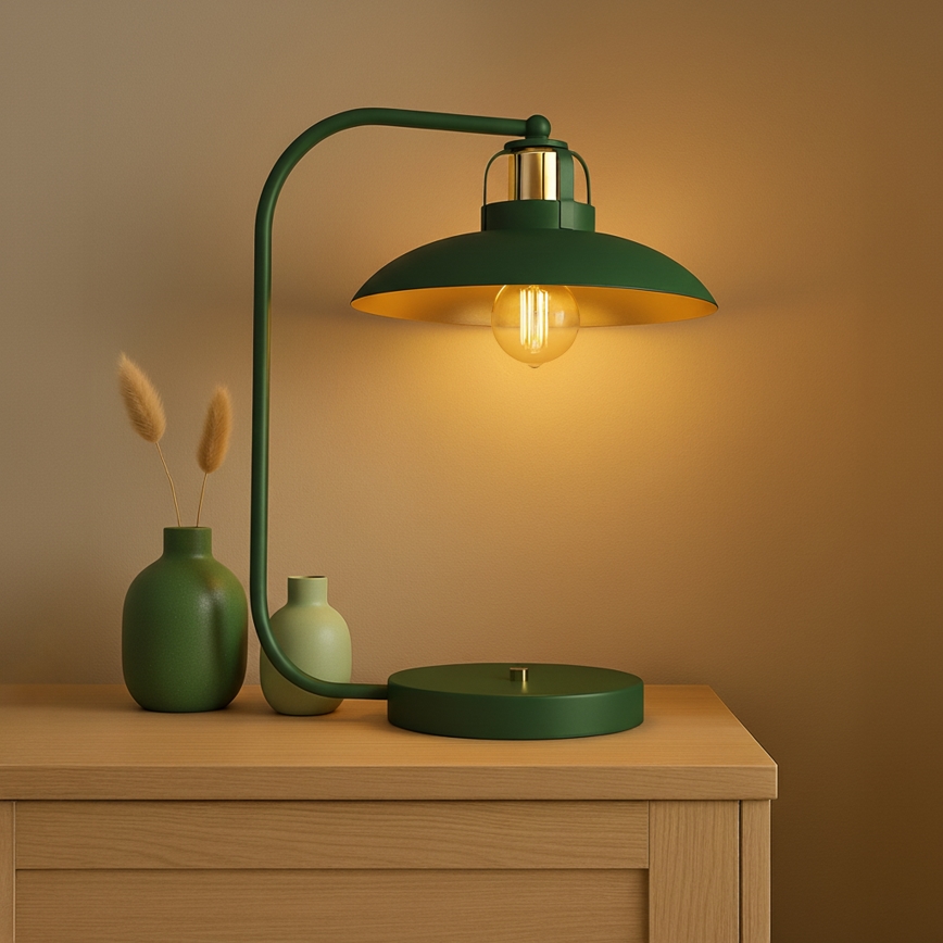 Brilagi - LED Stolní lampa FLAMENGO 1xE27/60W/230V zelená