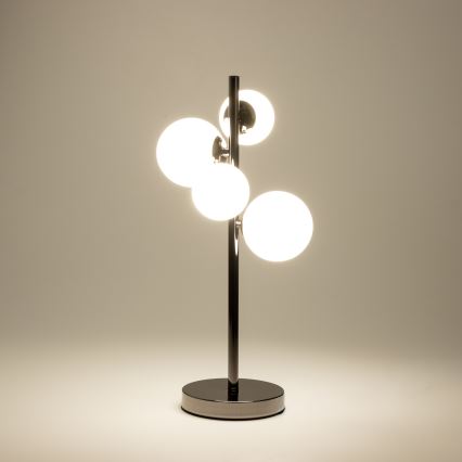 Brilagi - LED Stolní lampa MILLA 4xG9/3W/230V černý chrom/bílá