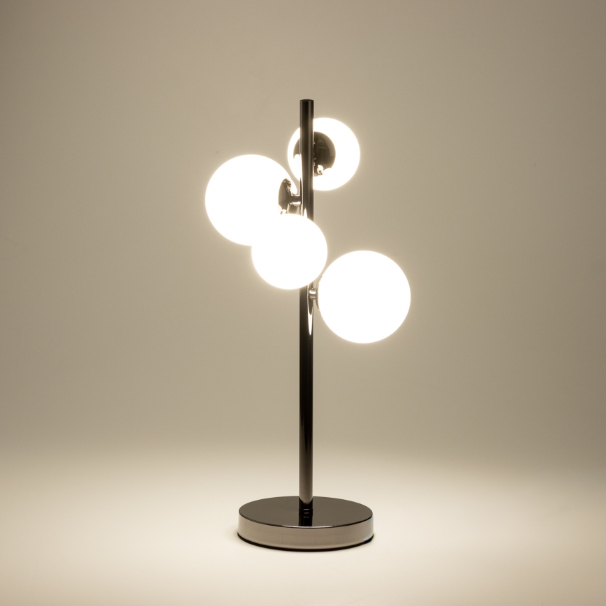 Brilagi - LED Stolní lampa MILLA 4xG9/3W/230V černý chrom/bílá