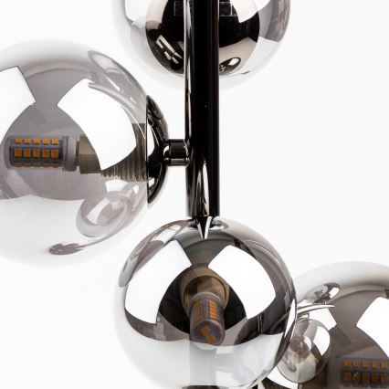 Brilagi - LED Stolní lampa MILLA 4xG9/3W/230V černý chrom/kouřová