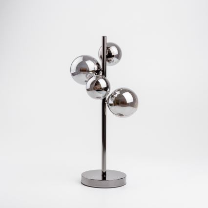 Brilagi - LED Stolní lampa MILLA 4xG9/3W/230V lesklý chrom/kouřová