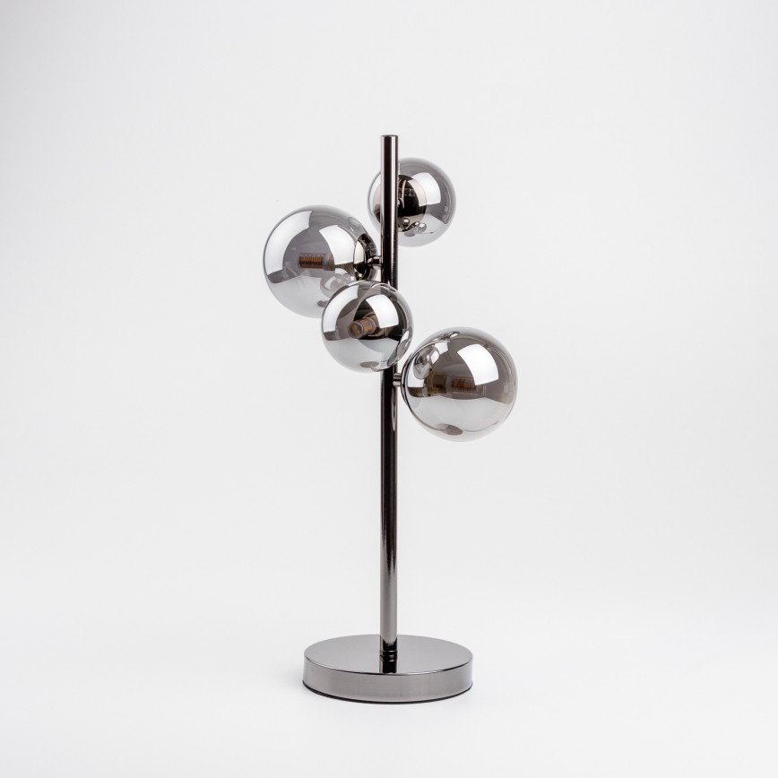 Brilagi - LED Stolní lampa MILLA 4xG9/3W/230V lesklý chrom/kouřová
