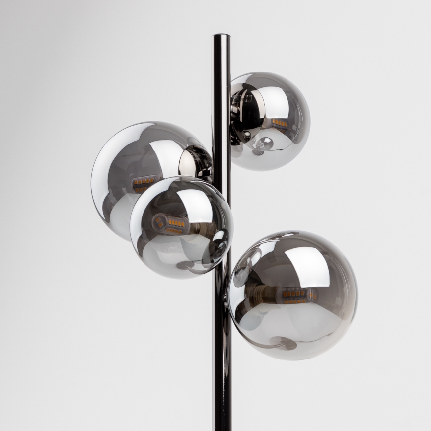 Brilagi - LED Stolní lampa MILLA 4xG9/3W/230V lesklý chrom/kouřová